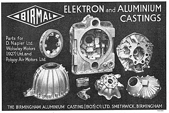 Birmal: Birmingham Aluminium - Quality Elektron Aero Castings    