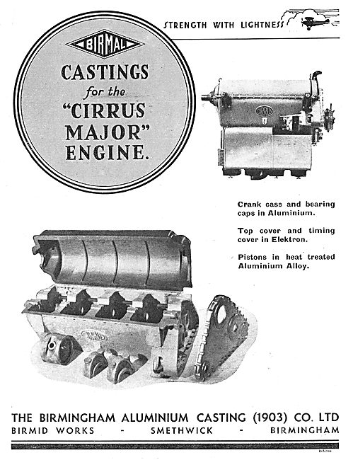 Birmal: Birmingham Aluminium - Castings For The Cirrus Major     