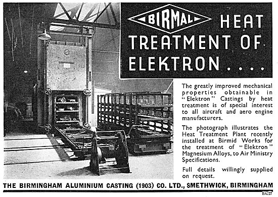 Birmid: Birmingham Aluminium - Elektron Heat Treatment           