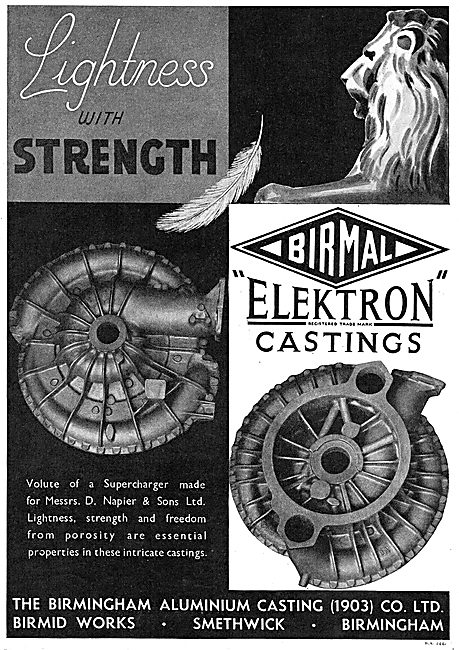 Birmid: Birmingham Aluminium - Quality Elektron Aero Castings    