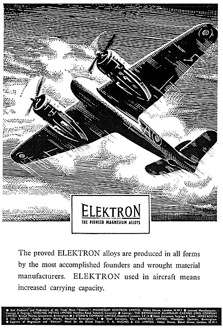 Magnesium Elektron - Sterling Metals James Booth F.A.Hughes      