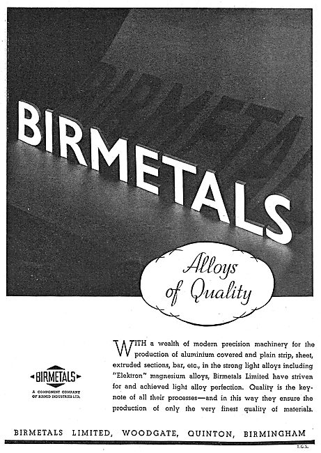 Birmetals For Extruded, Drawn & Coated Aluminium.                