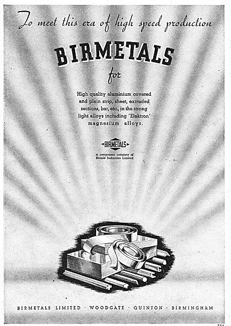 Birmetals For Extruded, Drawn & Coated Aluminium.                
