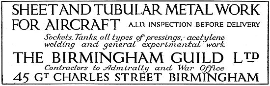 The Birmingham Guild. Sheet & Tubular Metal Components           