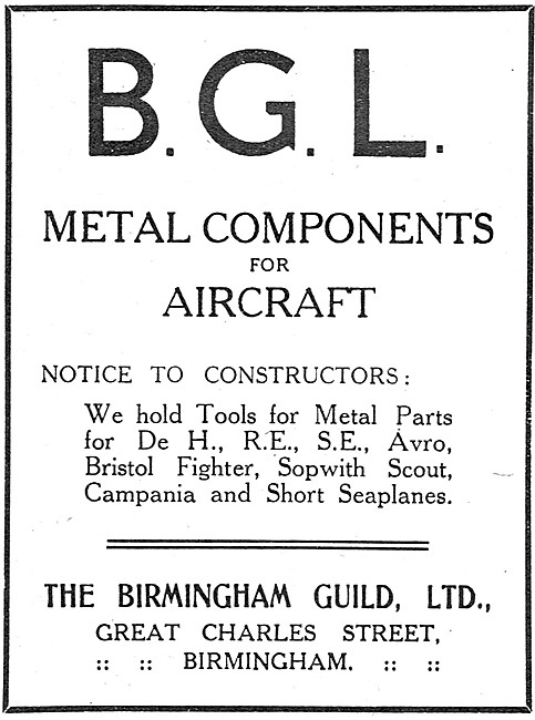 The Birmingham Guild. Metal Components ForAircraft               