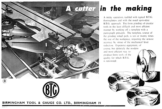 Birmingham Tool & Gauge Machine Cutting Tools                    