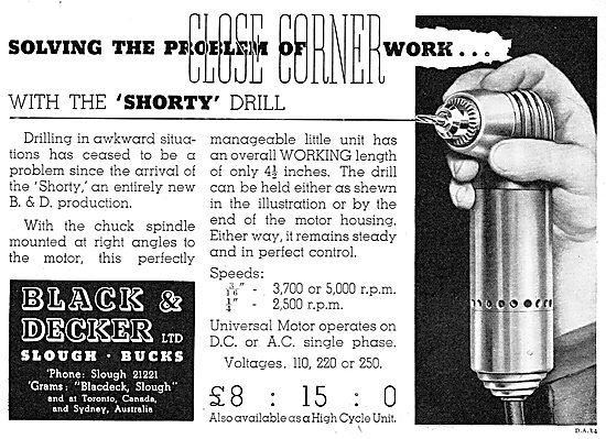 Black & Decker 'Shorty' Drill                                    