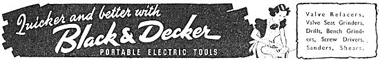 Black & Decker Electrical Tools For Workshops & Manufacturing    