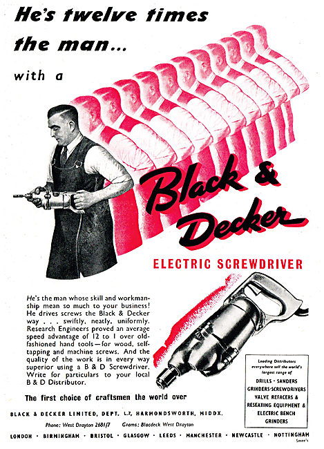 Black & Decker Electric Tools                                    
