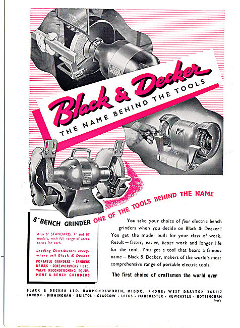 Black & Decker Portable Electric Tools                           