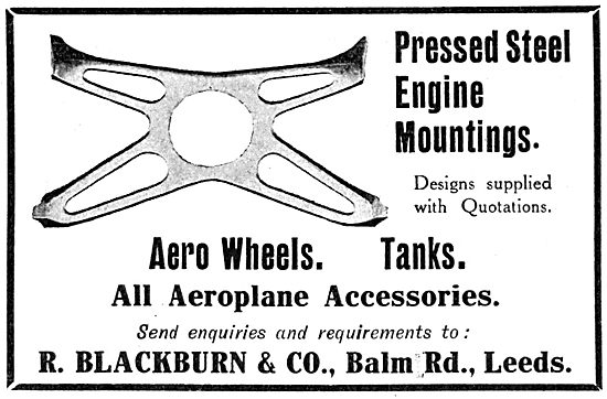 Blackburn Pressed Steel Engine Mountings                         