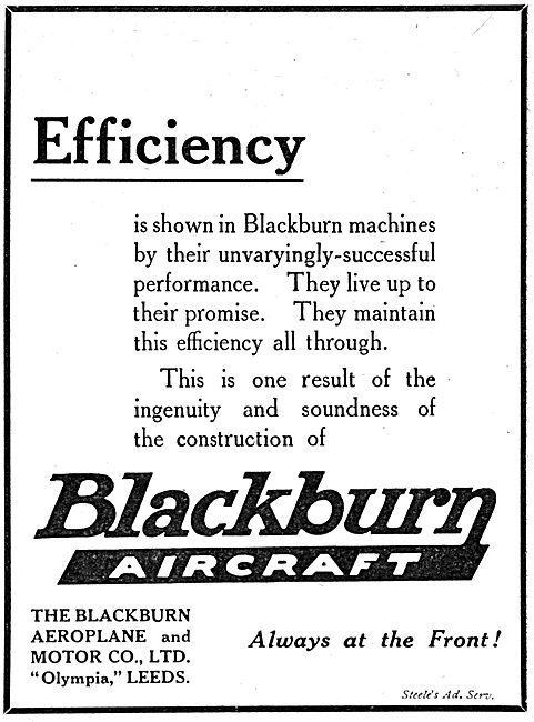 Blackburn Aircraft 1916                                          