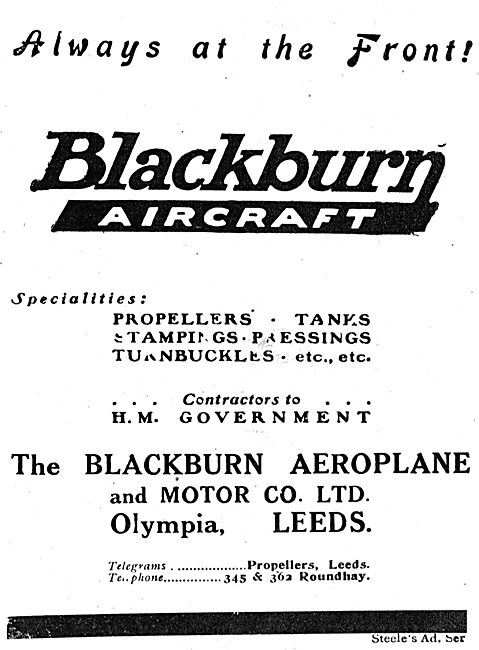 Blackburn Aircraft & Components. Always At The Front!            