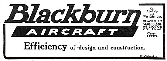 Blackburn Aircraft. Efficiency Of Design & Construction          