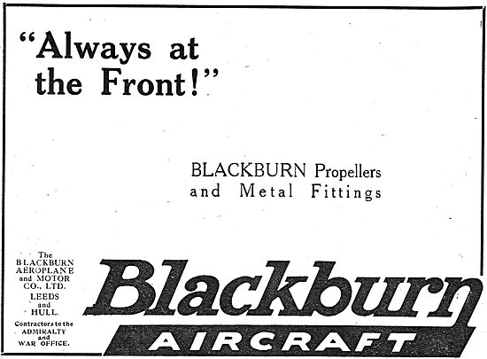 Blackburn Aircraft Propellers & Metal Fittings                   