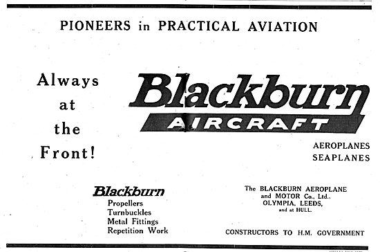 Blackburn Aircraft - Pioneers In Practical Aviation              