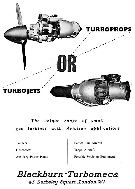 Blackburn - Turbomeca Gas Turbines                               