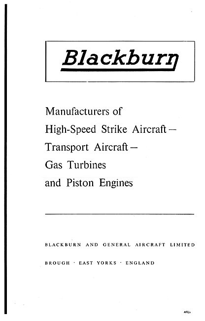 Blackburn & General Aircraft                                     