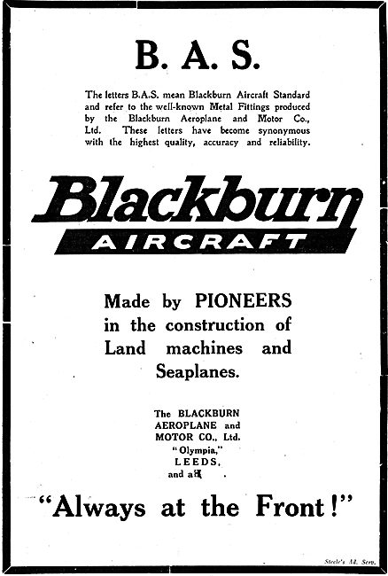 BAS: Blackburn Aircraft Standard Metal Fittings                  