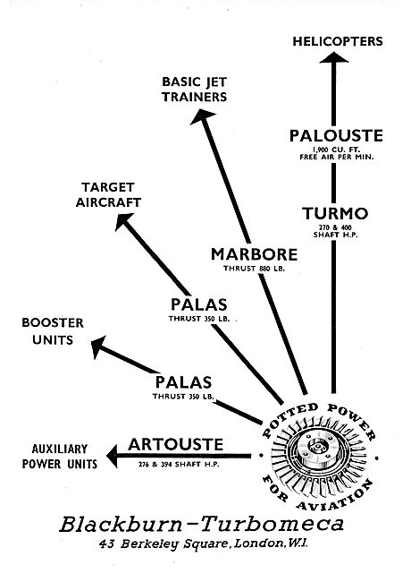 Blackburn Cirrus & Turbomeca Engines                             