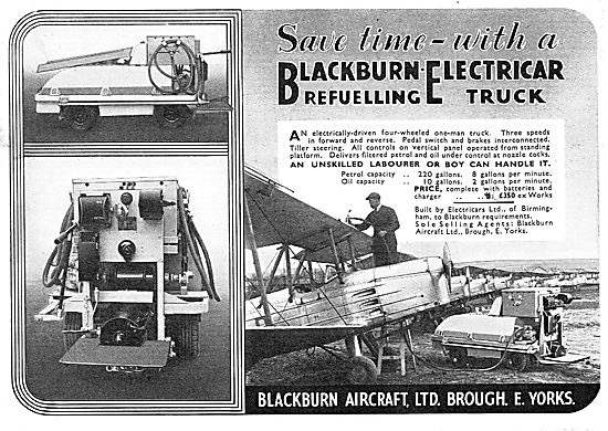 Blackburn Electricar Aircraft Refuelling Truck                   