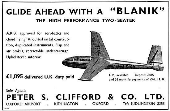 Blanik Glider: Peter Clifford                                    