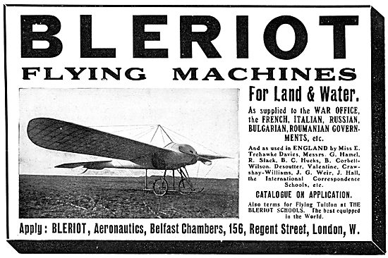 L.Bleriot Aeronautics. Bleriot Monoplanes                        