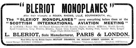 Bleriot Monoplanes                                               