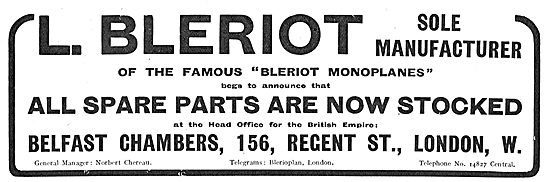 Bleriot Aeroplanes All Parts Are Now In Stock In The UK          