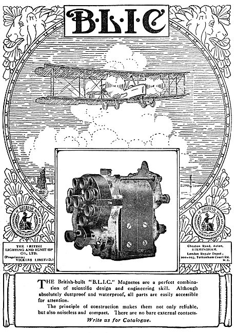 BLIC Aero Engine Magnetos 1920                                   