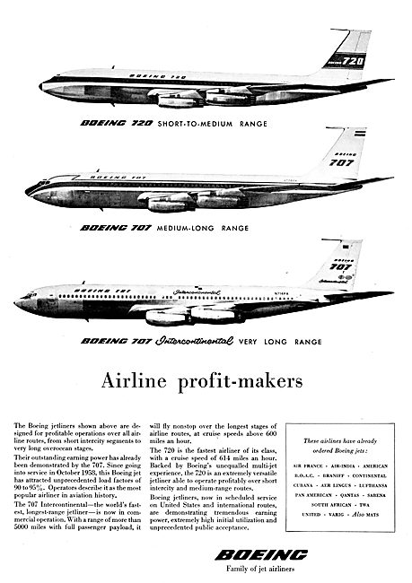 Boeing 707 Boeing 720                                            