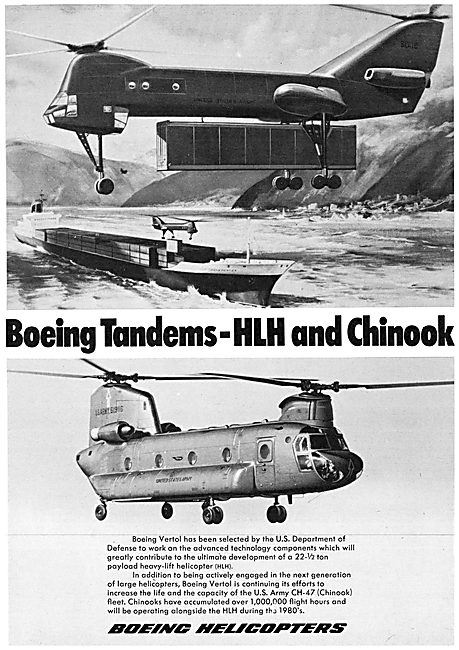 Boeing Tandem Helicopters HLH & CH-47C Chinook                   