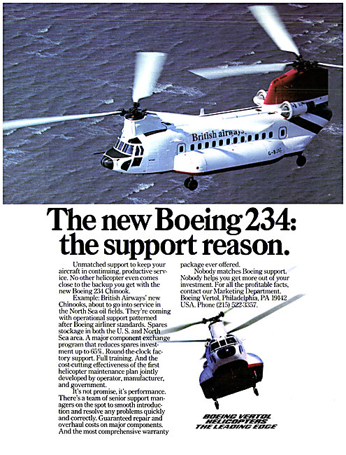 Boeing 234 Chinook - Boeing Vertol                               
