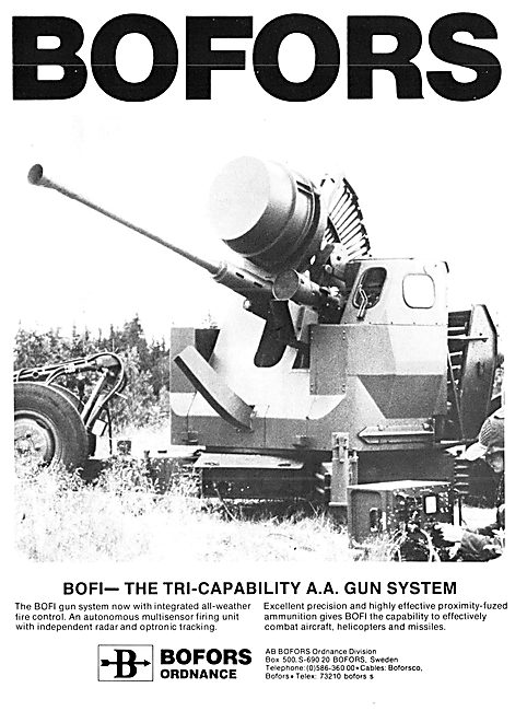Bofors BOFI Anti-Aircraft Gun                                    