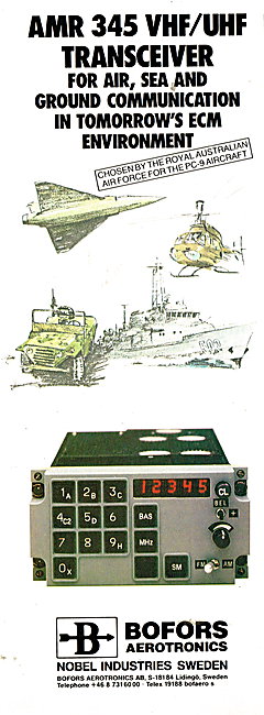 Bofors Aerotronics AMR 345 VHF/UHF Transceiver                   