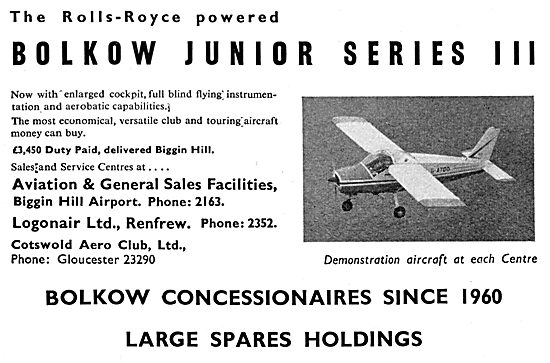 Bolkow Junior Series III                                         