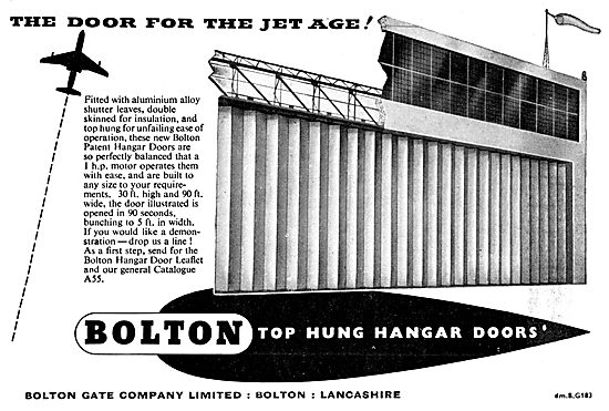 Bolton Gate. Bolton Top Hung Hangar Doors                        