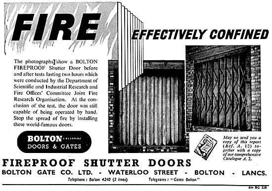 Bolton Fireproof Shutter Doors                                   