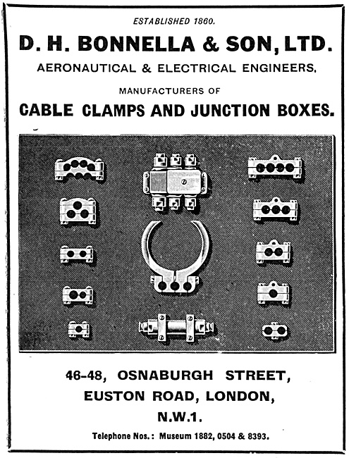 D.H.Bonella Aeronautical & Electrical Engineers  Electrical Parts