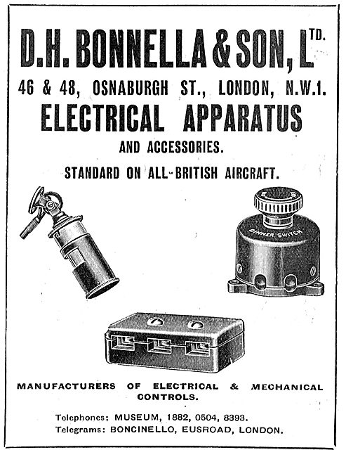 D.H. Bonella Aircraft Electrical Apparatus                       