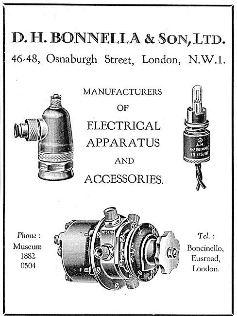 D H Bonella Aircraft Ignition Fittings & Accessories             