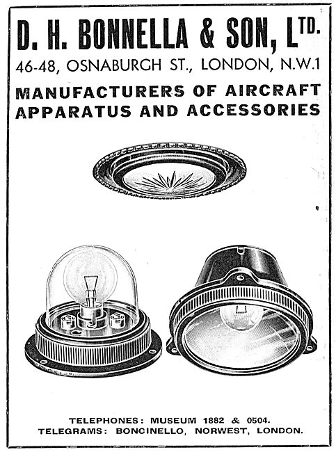 D H Bonella Aircraft Ignition Fittings & Electrical Accessories  