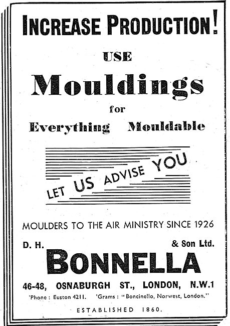 D H Bonella - Moulders To The Air Ministry                       