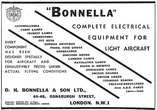 D H Bonella Aircraft Electrical Equipment                        