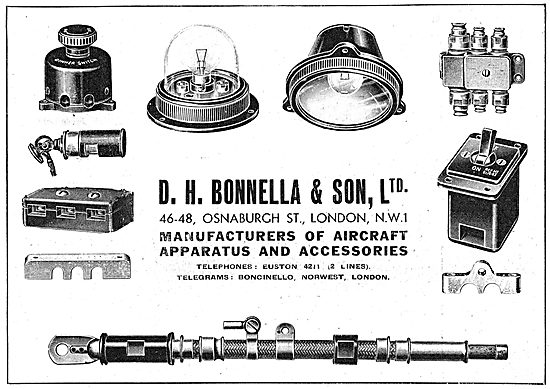 D H Bonella - Manufacturers Of  Aircraft Fittings & Accessories  