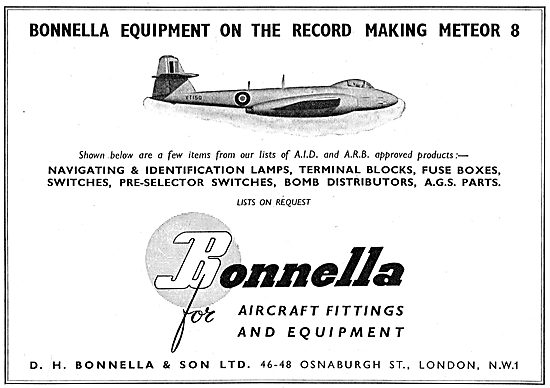D.H.Bonella Aircraft Fittings & Equipment - Electrical Fittings  