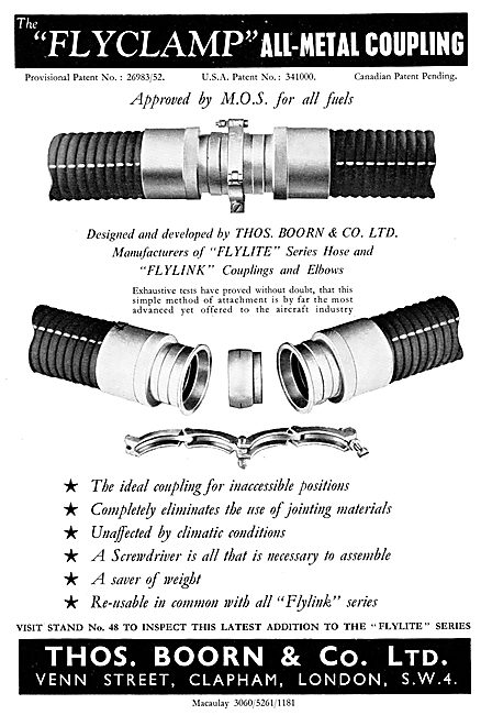 Boorn Pipeline Couplings & Elbows. FLYLITE FLYLINK               