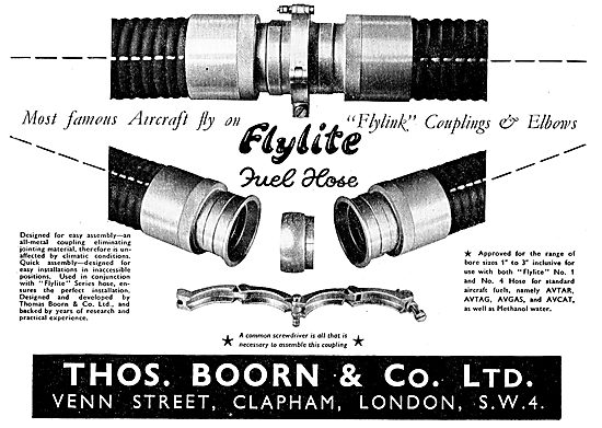 Thos Boorn Flylite & Flyclamp Flexible Hoses & Couplings         