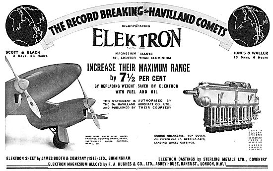 James Booth. Elektron. Duralumin . MG7 D2 Alloys                 
