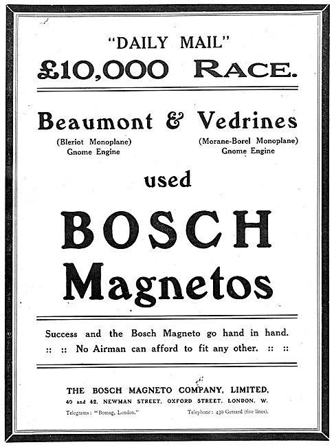 Bosch Magneto - Daily Mail Race - Beaumont & Verdines            